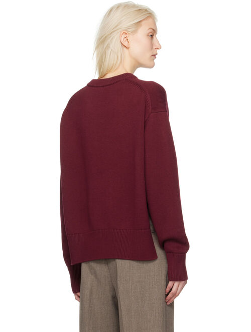 STUDIO NICHOLSON SSENSE Exclusive Burgundy Hima Sweater