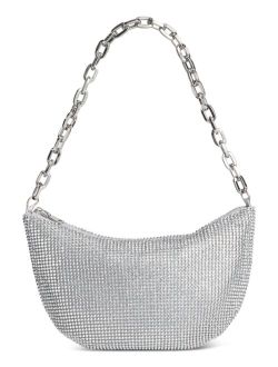 Crescent Diamond Mesh Small Chain Hobo, Created for Macy's