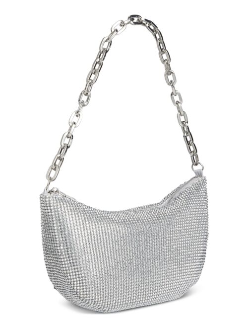 INC International Concepts I.N.C. INTERNATIONAL CONCEPTS Crescent Diamond Mesh Small Chain Hobo, Created for Macy's