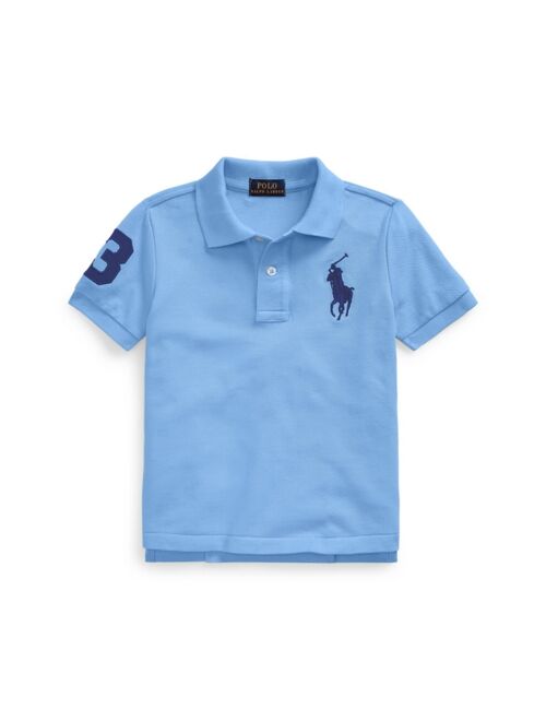 POLO RALPH LAUREN Toddler and Little Boys Big Pony Cotton Mesh Polo Shirt