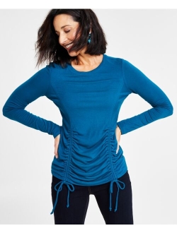 Women's Ruched Long-Sleeve Top, Created for Macy's