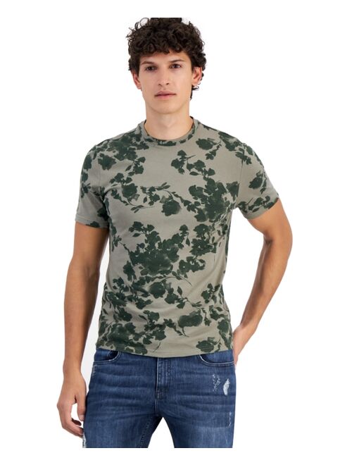 INC International Concepts I.N.C. INTERNATIONAL CONCEPTS Men's Watercolor Floral T-Shirt, Created for Macy's