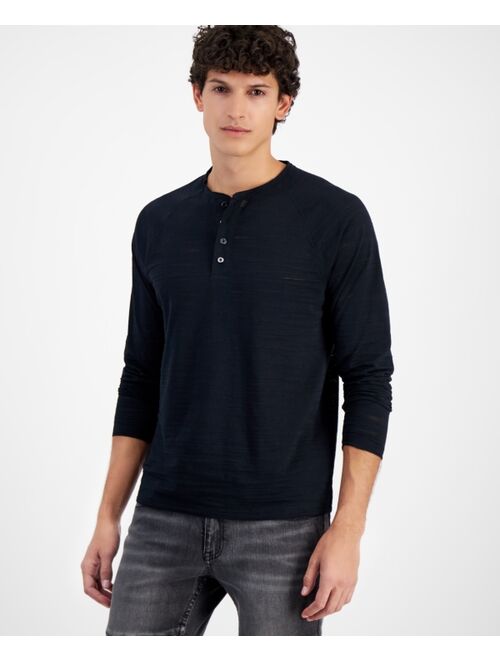 INC International Concepts I.N.C. INTERNATIONAL CONCEPTS Men's Long-Sleeve Raglan Shirt, Created for Macy's