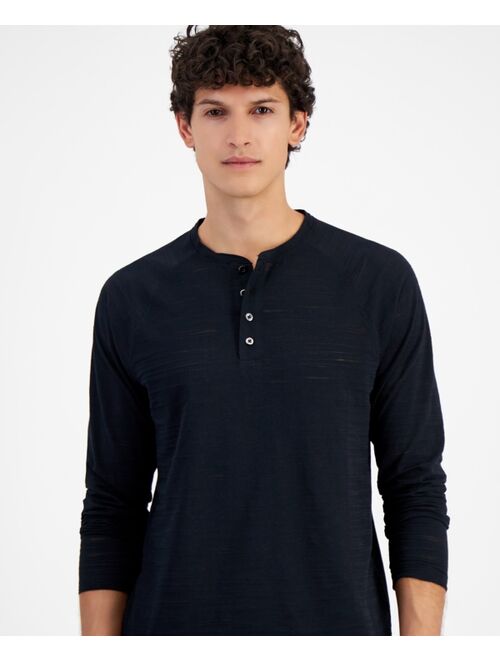 INC International Concepts I.N.C. INTERNATIONAL CONCEPTS Men's Long-Sleeve Raglan Shirt, Created for Macy's