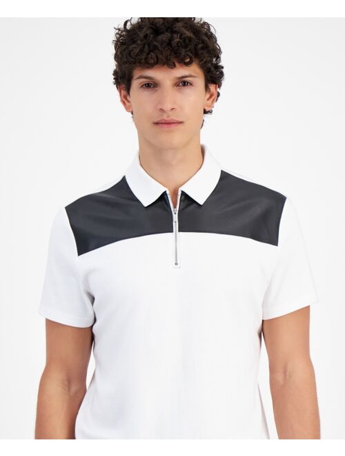 I.N.C. INTERNATIONAL CONCEPTS INC International Concepts Men's Regular-Fit Colorblocked Polo Shirt, Created for Macy's