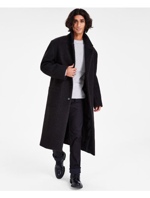 I.N.C. INTERNATIONAL CONCEPTS INC International Concepts Men's Boucle Topcoat, Created for Macy's