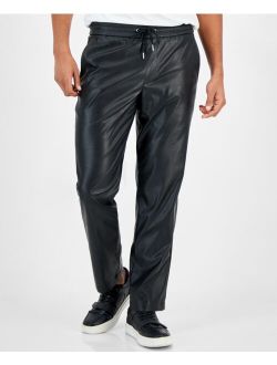Men's Slim-Fit Matte Tapered Pants, Created for Macy's