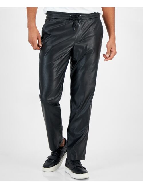 I.N.C. INTERNATIONAL CONCEPTS INC International Concepts Men's Slim-Fit Matte Tapered Pants, Created for Macy's