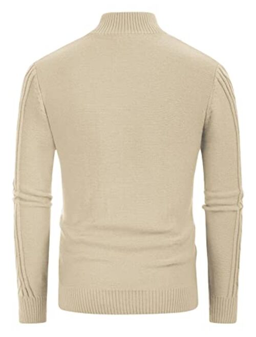 PJ PAUL JONES Men's Cable Knit Henley Pullover Sweater Thermal Jumper Sweaters
