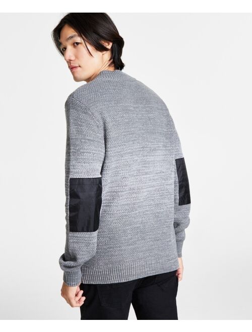 INC International Concepts I.N.C. INTERNATIONAL CONCEPTS Men's Regular-Fit Space-Dyed 1/4-Zip Mock Neck Sweater, Created for Macy's