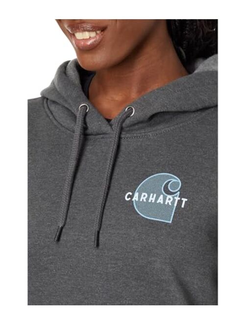 Carhartt Women's Rain Defender Relaxed Fit Midweight Chest Graphic Sweatshirt