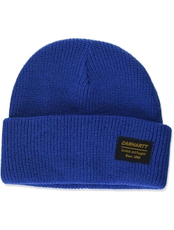 Men's Knit Rugged Patch Beanie