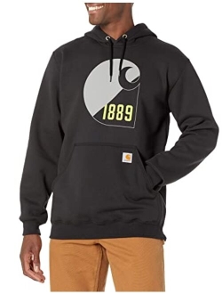 Men's Big & Tall Loose Fit Midweight Logo Graphic Sweatshirt 105666