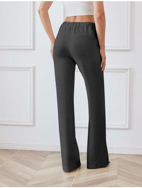 Houmous S-XXL 29''31''33''35'' Inseam Womens Bootcut Stretchy Dress Pants