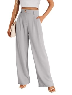 LILLUSORY Wide Leg Dress Pants Women's High Waisted Business Casual Trousers