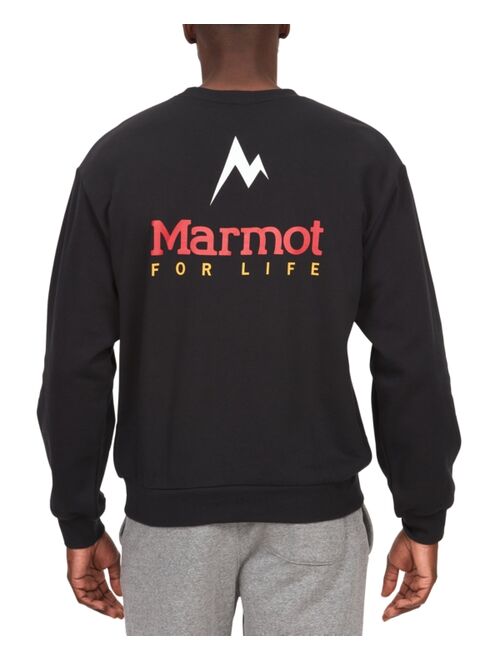 Men's Marmot For Life Logo-Print Crewneck Sweatshirt