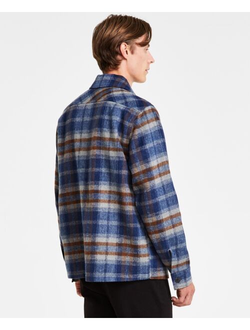 And Now This Men's Regular-Fit Plaid Shirt Jacket, Created for Macy's