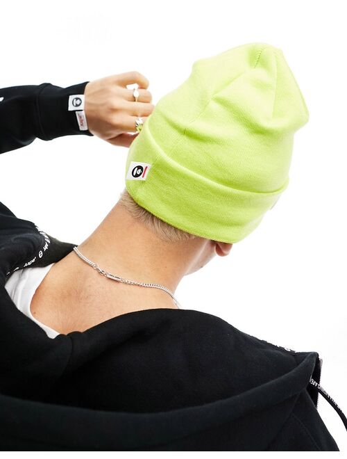 Aape By A Bathing Ape now beanie in yellow
