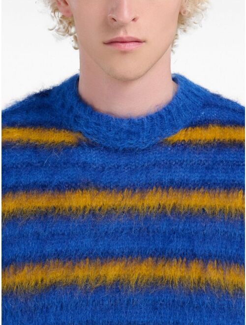 Marni crew-neck striped jumper