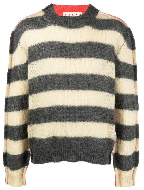 Marni stripe-print knit jumper