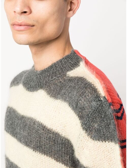 Marni stripe-print knit jumper