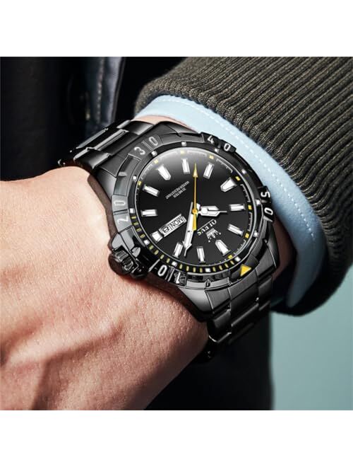OLEVS Mens Watch Luxury Business Dress Wrist Watches
