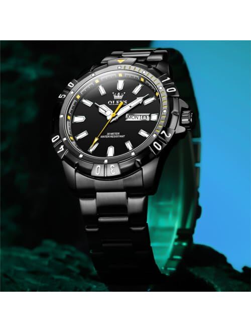 OLEVS Mens Watch Luxury Business Dress Wrist Watches