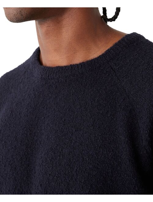 FRANK AND OAK Men's Textured Crewneck Long Sleeve Sweater