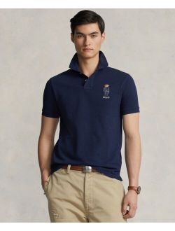 Men's Cotton Custom Slim Fit Polo Bear Polo Shirt