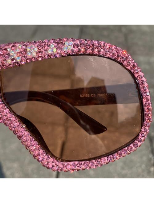 mincl Oversized Diamonds Square Sunglasses Goggle Women Trends Punk Big Frame Shield Sun Glasses Female Designer Mask Shades