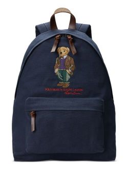 Men's Polo Bear Canvas Backpack