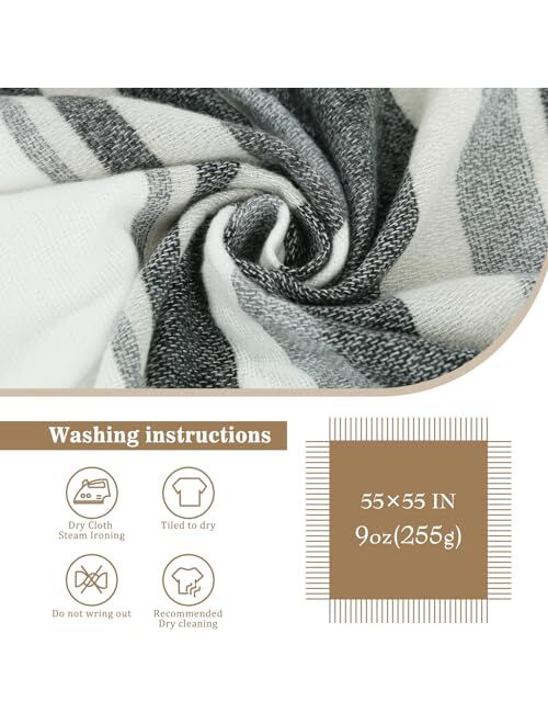 BFONS Plaid Scarf, Winter Fall Scarfs for Women, Warm Soft Chunky Large Blanket Wrap Shawl Oversized Scarves Gift For Women