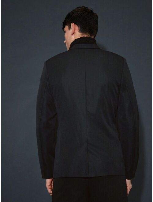 Shein Manfinity AFTRDRK Men's Sequined Patchwork Blazer