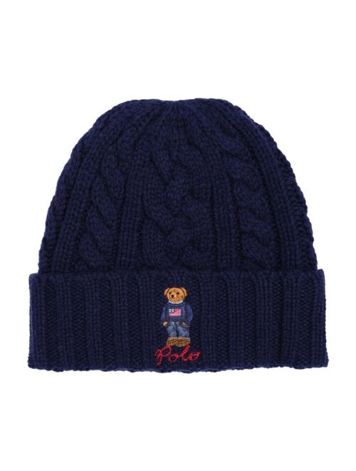 POLO RALPH LAUREN Men's Cable-Knit Polo Bear Cuff Hat