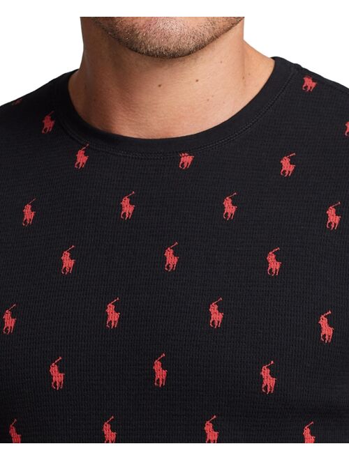 POLO RALPH LAUREN Men's Waffle-Knit Thermal Sleep Shirt