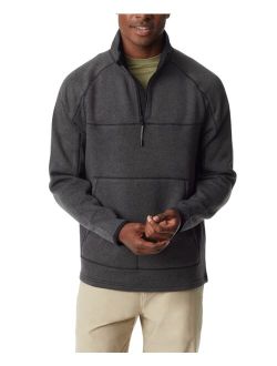 Men's Quarter-Zip Long Sleeve Pullover Sweater