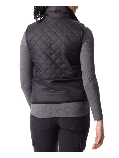 BASS OUTDOOR Women's Quilted Zip-Front Sleeveless Vest