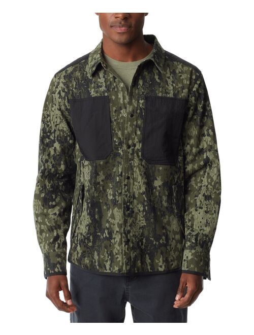 BASS OUTDOOR Men's Worker Standard-Fit Stretch Camouflage Shirt Jacket