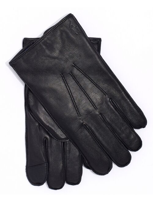 POLO RALPH LAUREN Men's Water-Repellant Leather Gloves
