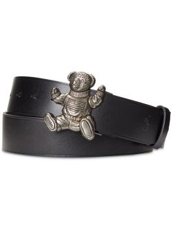 Men's Polo Bear Leather Belt