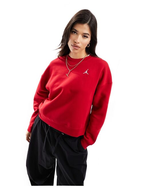 Nike Jordan Brooklyn fleece sweatshirt in gym red