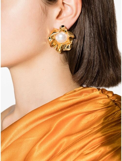 Sterling King Titania flower earrings