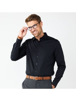 Premier Flex Solid Regular-Fit Wrinkle Resistant Dress Shirt