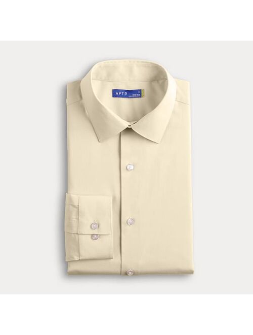 Men's Apt. 9 Premier Flex Solid Regular-Fit Wrinkle Resistant Dress Shirt