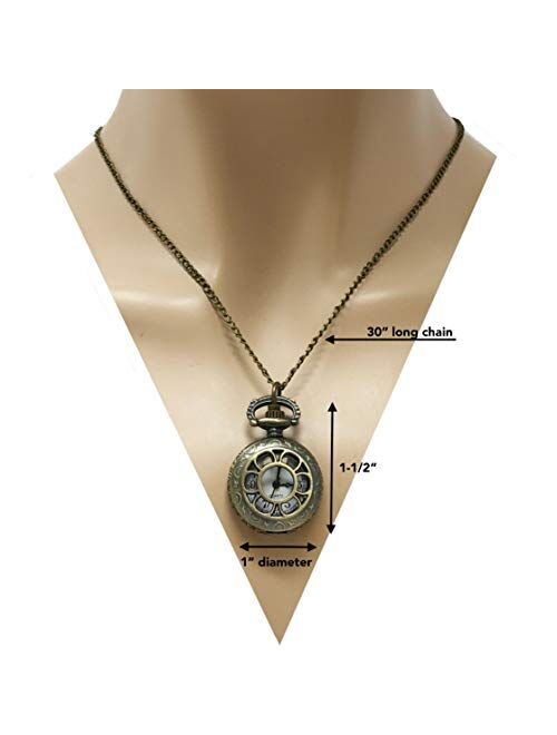 UMBRELLALABORATORY Alice in Wonderland Watch Necklace Jewelry Costume Gothic Lolita Accessories