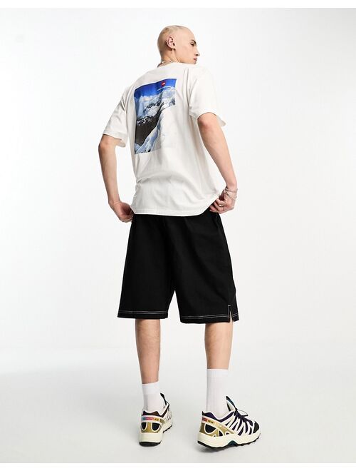 The North Face heavyweight back print t-shirt in white
