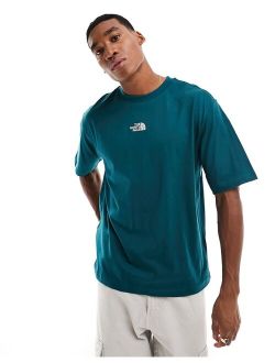 oversized T-shirt in turquoise