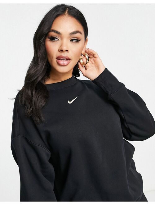 Nike Phoenix Fleece sweatshirt in black