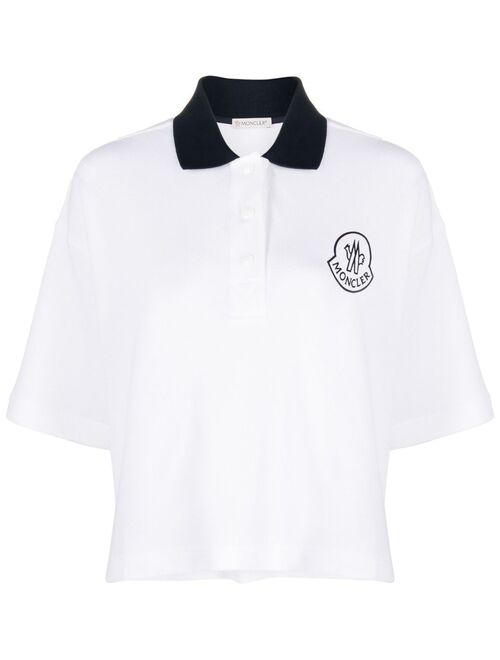 Moncler logo-embroidered polo shirt