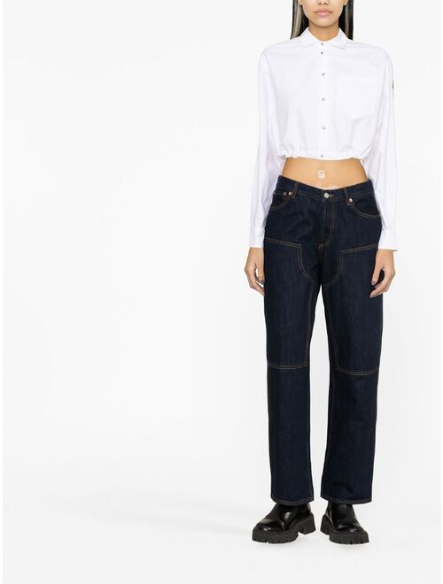 Moncler cropped buttoned shirt